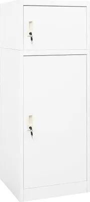 Produktbild von Sattelschrank Weiß 53x53x140 cm Stahl