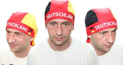 Produktbild von Fanartikel Bandana Kopftuch in Deutschlandfarben Deutschland Fußball