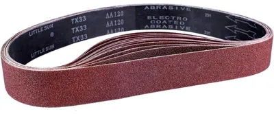 Produktbild von Schleifbänder 50 x 686 mm, 15 Stück Set, Körnung 80/120/150/240/400, für Bandschleifer