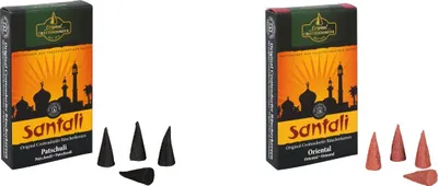 Produktbild von Crottendorfer Räucherkerzen 2er Set: Oriental / Patschuli - Inhalt jeweils 24 Stück, Größe M (Standard)