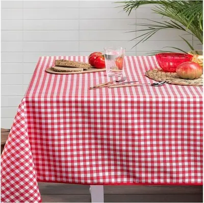 Immagine prodotto di Tovaglie - PROMO LINGE - VICHY - Poliestere - 150x240cm - Bianco, Rosso