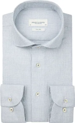 Produktbild von Profuomo Herren Hemd bügelfrei Regular Fit Langarm Cutaway-Kragen blau