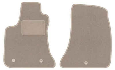 Productafbeelding van Velours voormatten voor Dodge Charger 2006-2010 (coupé) – 2-delig, beige, op maat – Wielganizator LUX