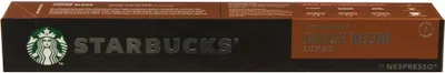 A box of Starbucks Nespresso coffee capsules.