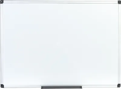A plain white background with a whiteboard in the center.
