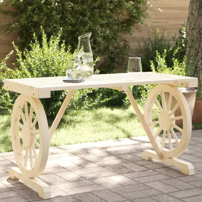 Image de Maison Exclusive - Table de jardin 115x55x65 cm, en bois massif de sapin