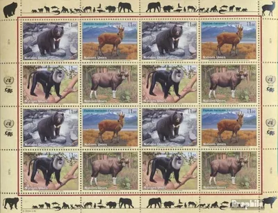 Produktbild von Briefmarken UNO - Genf 2004 Mi 482-485Klb Kleinbogen (kompl.Ausg.) postfrisch Säugetiere