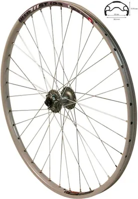 Produktbild von REDONDO 26 Zoll Vorderrad Laufrad WTB Felge Shimano Deore HB-M525 Silber Disc
