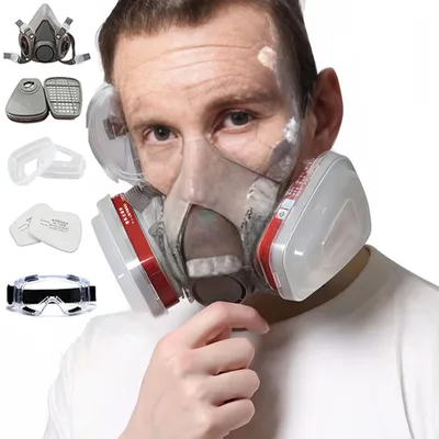 Immagine prodotto di Solidchoice - Maschera antigas con filtro e visiera di sicurezza
