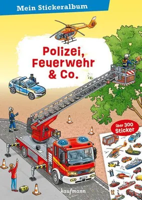 Obrázek produktu pro Mein Stickeralbum - Polizei, Feuerwehr & Co.