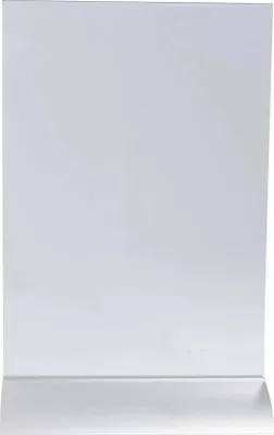Produktbild von Exacompta 5x Tischaufsteller A5 mit Aluminiumstandfuß - Kristall - 85658D