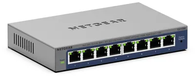 Produktbild von NETGEAR GS108Ev4, Unmanaged, L2/L3, Gigabit Ethernet (10/100/1000)