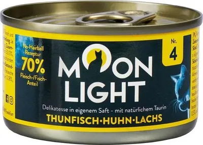 Produktbild von Moonlight Dinner Nr. 4 Thunfisch-Hähnchen-Lachs 80g