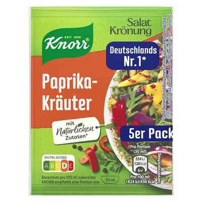 Produktbild von Knorr - Salatkrönung - Paprika-Kräuter - 5er