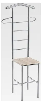 Produktbild von Herrendiener Stummer Diener Kleiderständer JIVO in Sonoma Eiche, 121 cm, Garderobe mit Hosenbügel