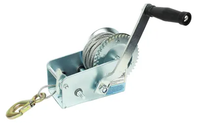 Produktbild von Handseilwinde 1130 kg Zuglast 10m Seil 5mm Seilstärke zweifache Übersetzung