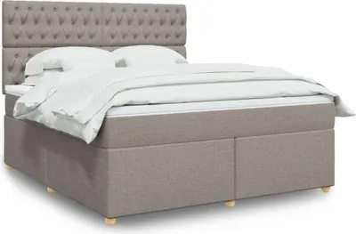 Produktbild von Maison Exclusive - Boxspringbett mit Matratze Taupe 180x200 cm Stoff