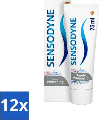 Immagine prodotto di Dentifricio Sensodyne - Sbiancante delicato - Pulizia delicata - 75 ml - Confezione risparmio - 12 pezzi