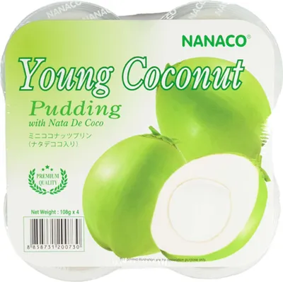 Produktbild von Nanaco junger Kokosnuss Pudding 432g