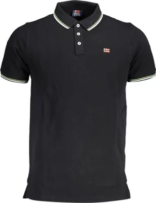 Produktbild von NORWAY 1963 Herren Kurzarm-Poloshirt Schwarz 838862_5992CF5_NEROBLACK : Größe - S Größe: S