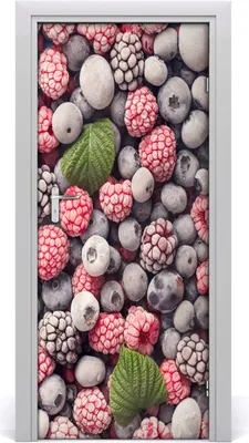 Produktbild von Tulup Türaufkleber 85x205 cm Dekorative Aufkleber Selbstklebend Wasserdichte Tapete Abnehmbar Schlafzimmer Wohnzimmer Wohnkultur - Früchte