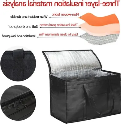 Isolierte Picknick Kühltasche 30L für Einkäufe, Camping und Grillen - Große Tragetasche