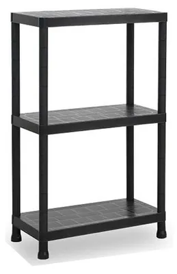 Produktbild von Plasticforte Lagerregal - Kunststoff - schwarz - 30 x 60 x 95 cm