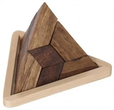 Produktbild von 3D Holzpuzzle "Pyramide" Geduldspiel