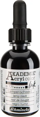 Produktbild von Schmincke Akademie Acryl color Ink 50ml Lampenschwarz 23771024