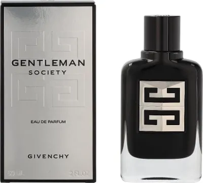 Productafbeelding van Givenchy Gentleman Society, mannenparfum, 60 ml, vloeibare parfum, met noten van kardamom, salie, narcis, vetiver, cederhout en vanille