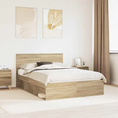Produktbild von Möbel Bettrahmen Sonoma 140 x 200 cm Massives Kiefernholz - Klassische Betten &29898