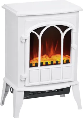 Produktbild von HOMCOM Elektrokamin, Geräuscharmer Standkamin mit Flammeneffekt, 2000W Kaminofen