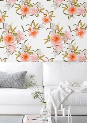 Produktbild von Coloray Fototapete 152x104 cm Latextapete Magicstick - Blumenblumen Girly Puderzimmer