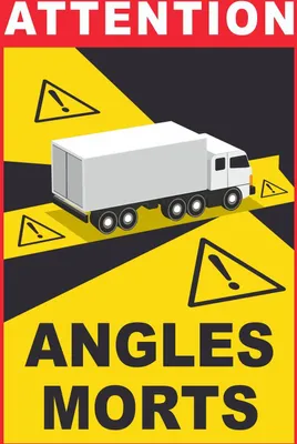 Produktbild von Angles Morts Schild A0 (841x1189mm)