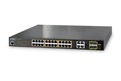 Imagen del producto de Planet GS-4210-24PL4C: Switch gestionado, 24 puertos de 10/100/1000 (PoE+)