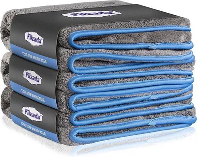 Obrázok produktu pre 3x utierka z mikrovlákna do auta 1200GSM Vysoko absorpčná utierka z mikrovlákna na starostlivosť o auto