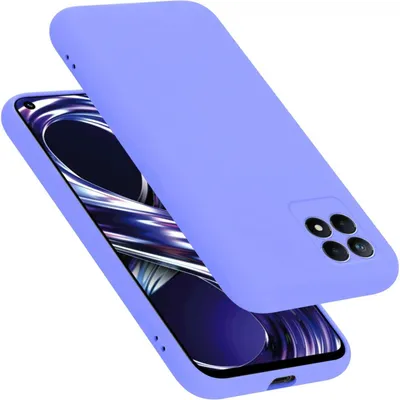 Produktbild von Cadorabo Hülle für Realme 8i / Narzo 50 4G Hülle Silikon Handyhülle Case aus flüssigem Silikon, Kratzfeste und stoßfeste Schutzhülle für Realme 8i / Narzo 50 4G