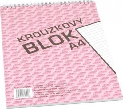 Obrázek produktu pro Blok s horní vazbou A4, linka, 50 listů