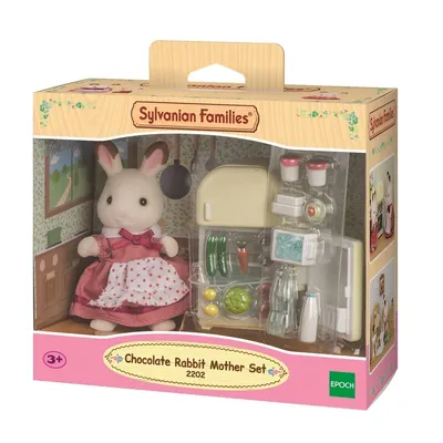 Immagine prodotto di Sylvanian Families Set mamma coniglio al cioccolato con frigorifero
