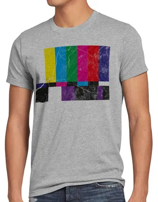 Produktbild von style3 Retro Testbild Herren T-Shirt sheldon