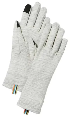 Immagine prodotto di Guanti termici Smartwool in Lana, colore bianco/grigio, taglia S. Bianco/grigio, taglia S