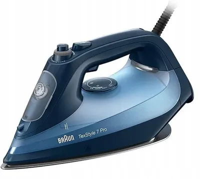 Zdjęcie produktu dla Żelazko parowe Braun TexStyle 7 Pro SI7160BL, 3000 W, z funkcją automatycznego wyłączania