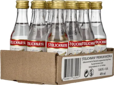 Produktbild von Stolichnaya Premium Vodka FKP 40% Vol. 12x0,05l PET