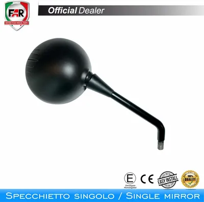 Immagine prodotto di Specchietto manubrio omologato FAR 7331 reversibile nero