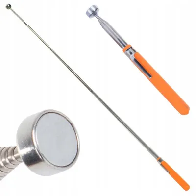 Produktbild von Magnetheber 64 cm 1 Stück Orange Teleskop Magnetstab Magnetgreifer Pick-Up-Tool bis 3,5 kg Magnetisch Metall