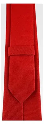 Produktbild von Schmale Designer Krawatte in einfarbig Uni - 100% Baumwolle - Krawattenbreite 6 cm