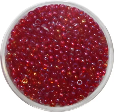 Produktbild von Rocailles 2,6mm, 17g Rainbow rot