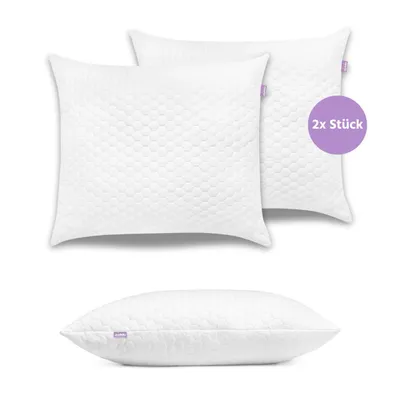 Produktbild von 2er set Microfaser Kopfkissen 70 x 80 cm | Allergiker geeignet