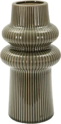 Produktbild von Mauro Ferretti Vase HARMONY Keramik Grün Ø13x25cm
