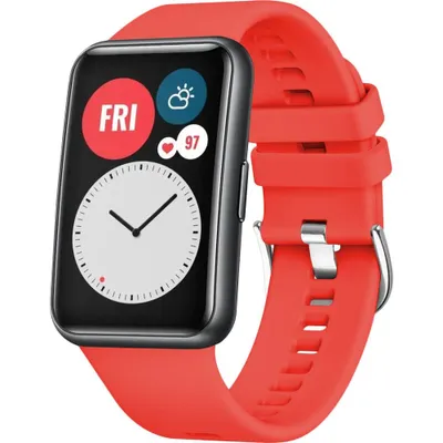 Produktbild von Fixed Armband Ührenband Ührenarmband Silicone Strap für Huawei Watch Fit Rot